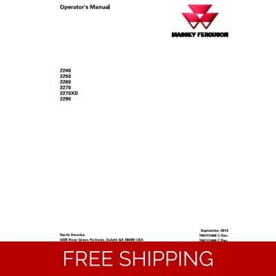 MASSEY FERGUSON BALER 2140 2150 2160 2170 2190 DEALERS Operators MANUAL